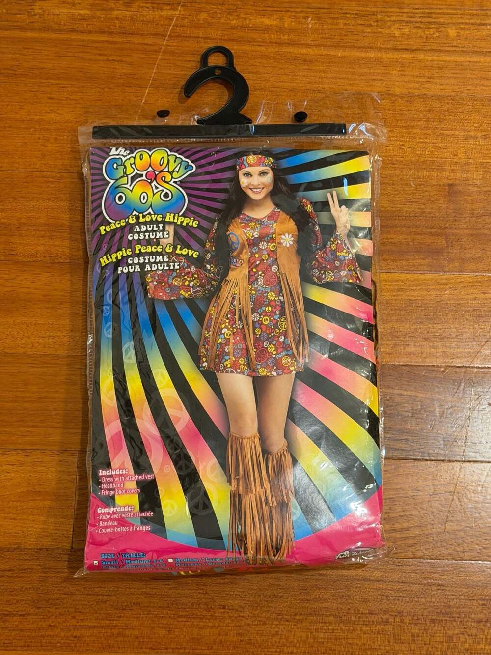 Fun World Groovy 60's Peace & Love Hippie Adult Costume